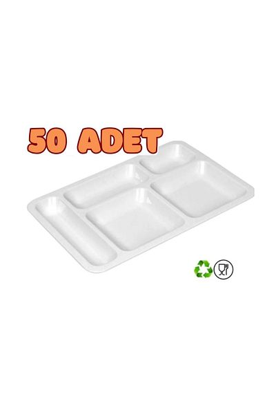 ZTM HOME 50-Piece 5-Eye Table D'Hôte Polycarbonate Unbreakable and Lightweight (50 Pieces)