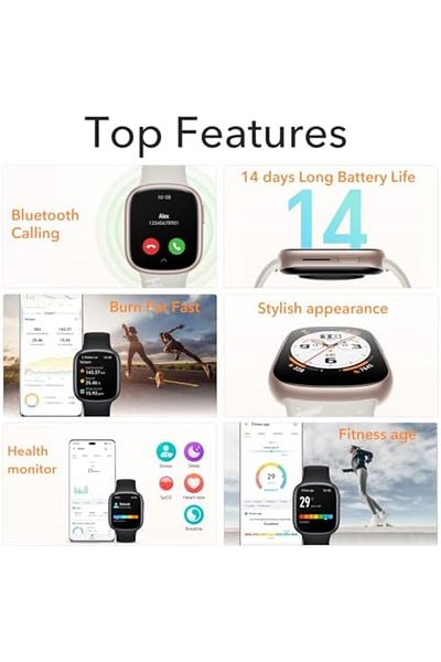 HONOR WATCH 4 SmartWatch, Bluetooth Calling, 1.75 inch AMOLED, GPS, 14 Days Standy, Spo2, Heart Rate