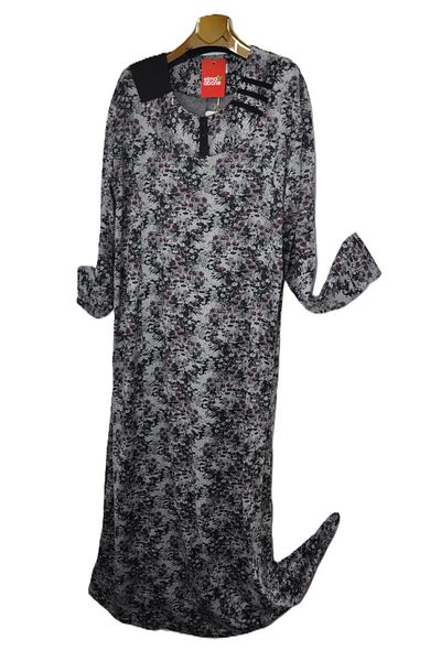 elma abone Super Battal Patterned Mother's Dress