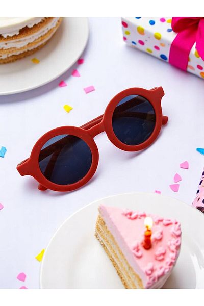 CHANCE GİFT Round Kids Sunglasses Unisex Eyewear Uv 400 Protection Polarized Ce Certified Trending Glasses