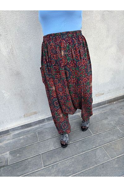 hoaryage Adana Shalwarı Viscose Print Fabric, Authentic Pocket Shalwar 100% Cotton