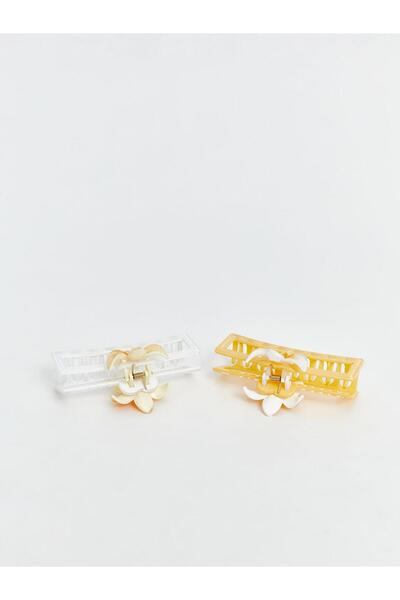 LC Waikiki Mixed Flower Figured Women's Peg Buckle Set of 2 (S5)