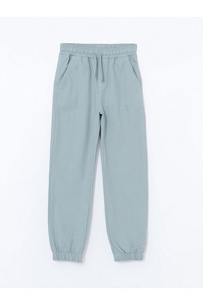LC Waikiki Pantaloni de jogger pentru băieți din țesătură poplin 100% bumbac cu model standard