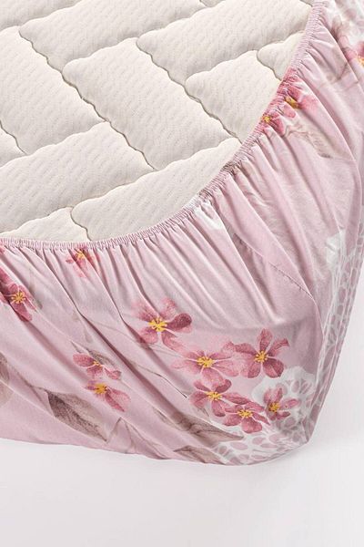 Sudemhome Oslo Double Cotton Sheet Elastic Pique Set Powder