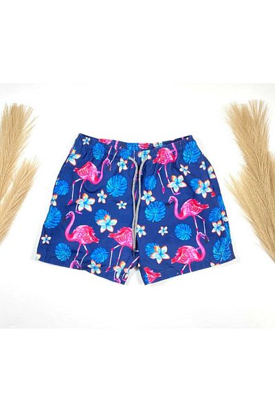 Intisimo Pantaloni scurți de baie, pentru bărbați, albastru/roz - S