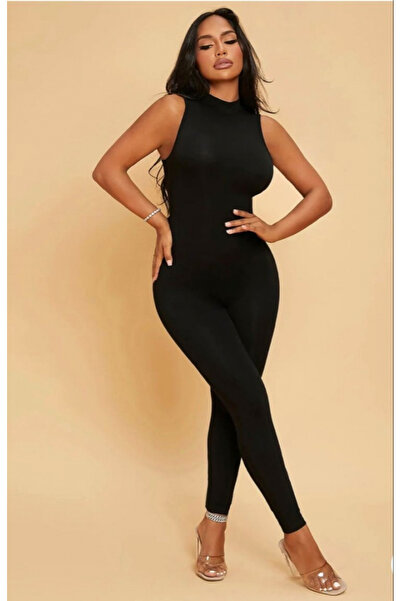 Generic Brand Women's Zero Sleeve Semi-Turtleneck Diving Jumpsuit