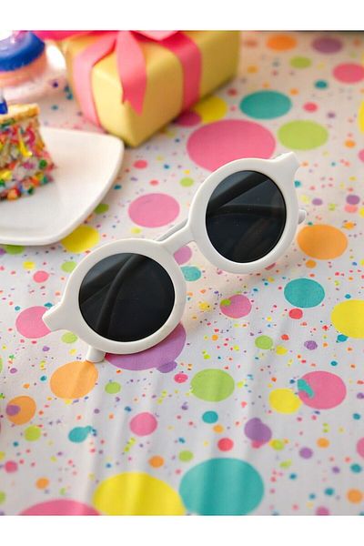 CHANCE GİFT Round Kids Sunglasses Unisex Eyewear Uv 400 Protection Polarized Ce Certified Trending Glasses
