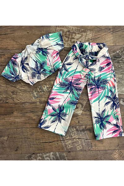 ARBİ kids Girls' Fashion Collar Patterned Spanish Holiday Suit