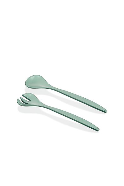 MUF HOME Salad Serving Set Serving Presentation Salad Preparation Set 3 Pieces Crystal Plastic Spoon and Fork 3000 ml