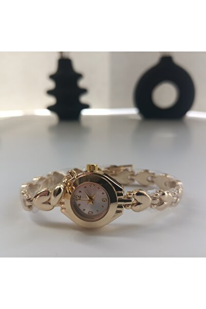 QUARTZ Luxury Women's Wristwatch, Heart Watch, Women's Watch, Gold Watch