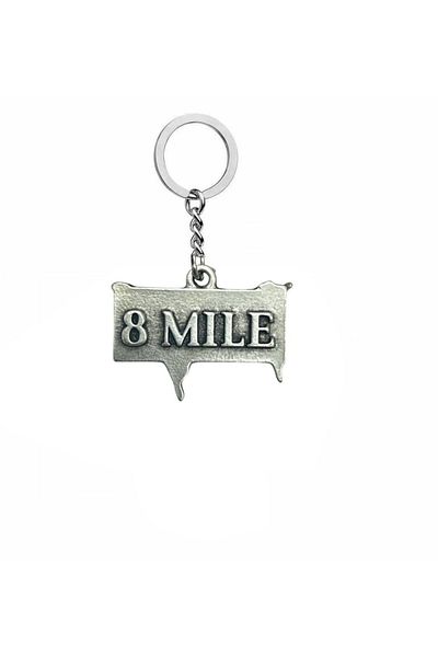 Herşey Nota 8 Mile Hiphop Movie Keychain –Eminem Themed Rap Culture Accessory