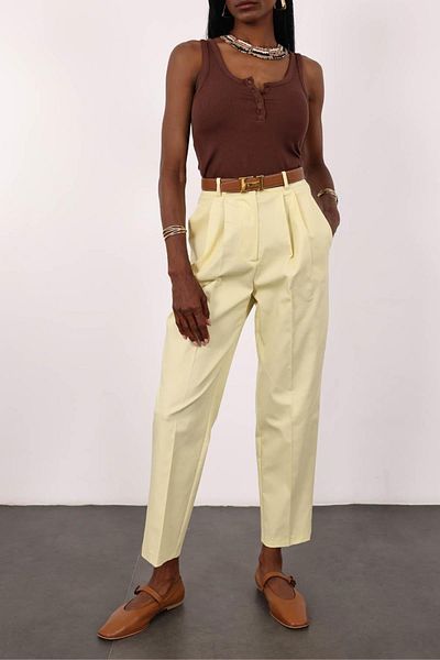 Ravencia Women's Premium Ribbed Button Front Brown Undershirt