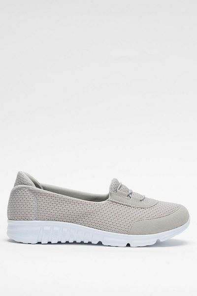 Liger Orthopedic Women's Walking Shoes Gray - White