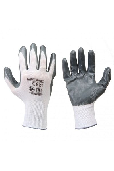 Lahti Pro Nitrile Glove With Polyester - 10