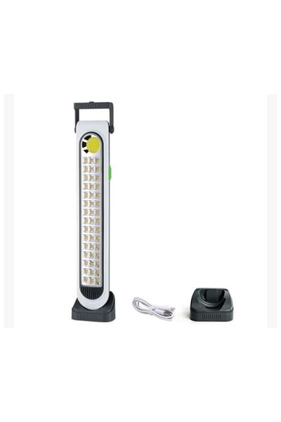 POLAXTOR فانوس Hel-6855 t-1 القابل لإعادة الشحن بالطاقة الشمسية مع 60 مصباح فلورسنت LED COB