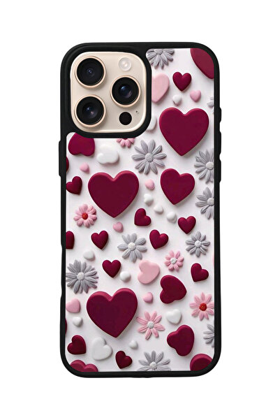 Aksel Kılıf طباعة متوافقة مع Apple iPhone 13 Pro، أسود غير لامع، سيليكون ناعم...