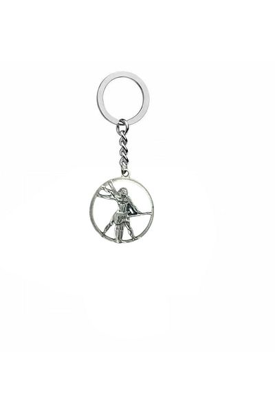 Herşey Nota Da Vinci Music Band Keychain – Retro Pop Rock Accessory