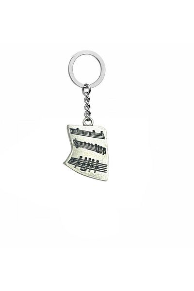 Herşey Nota Note and Melody Keychain – Music Themed Unisex Accessory