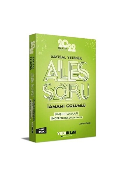 Yediiklim Yayınları Ales 2022 Master Serisi Sayısal Yetenek Tamamı Çözümlü So...