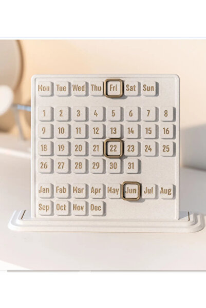 3DAKSESUAR Modern Çift Renk Masa Üstü Takvim