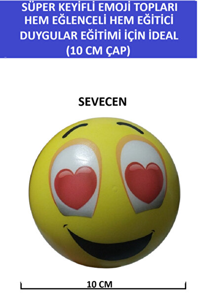 ZETCONCEPT SÜPER KEYİFLİ EMOJİ TOPLARI - HEM EĞLENCELİ HEM EĞİTİCİ - 10 CM ÇAPINDA DUYGULAR EĞİTİMİ İÇİN İDEAL