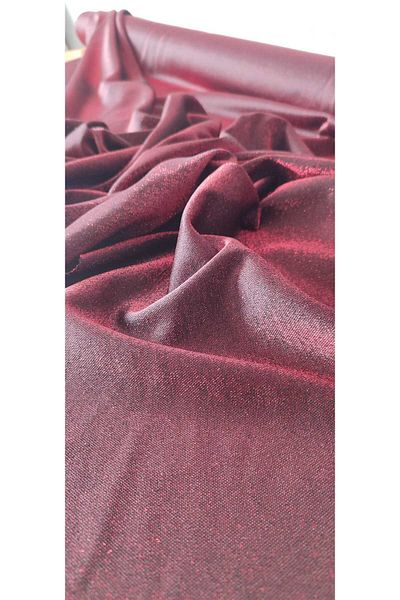 River Fabrics Glitter Knitted Twinkle Fabric Red