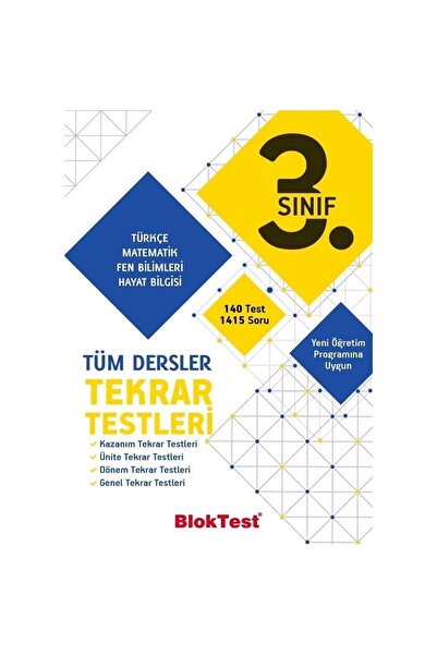 Tudem Yayınları 3. Sınıf Tüm Dersler Tekrar Testleri