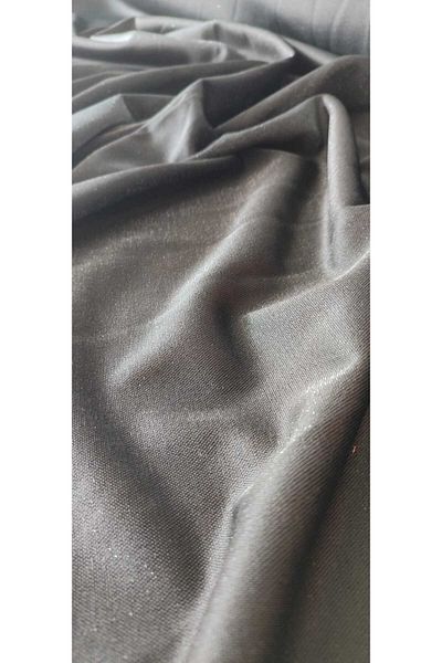 River Fabrics Glitter Knitted Twinkle Fabric Black-Black