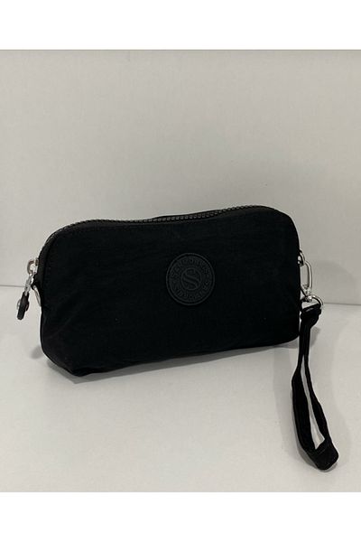 OLDSO Sanmorris Hand and Cross Strap 2 Compartment Metal Zipper Card Holder and Coin Pocket Wallet 3065