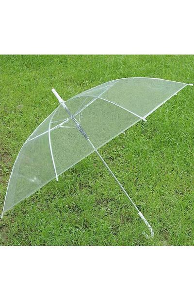 Generic Long Handle Semi Automatic Transparent Umbrella