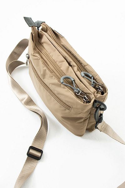 OLDSO Sanmorris Women's 4 Compartment Parachute Fabric Adjustable Crossbody Bag