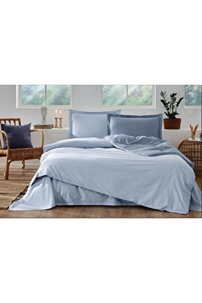 Özdilek Colourist Buz Mavi-Marin Tek Kişilik Pike Takımı