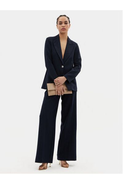 MARYLEY Women's Fabric Trousers 24EB680/43BL Navy Blue