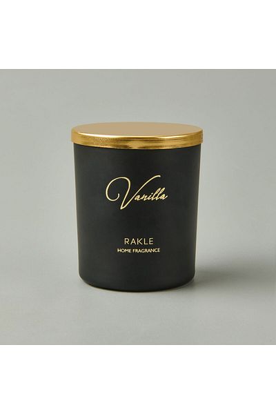 Rakle Elegant Vanilla Candle - Black - 120 Gr