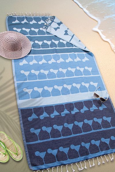 Befera Design Muslină Peshtemal Prosop de plajă 100% bumbac Martini Peshtemal 90x170 Cm