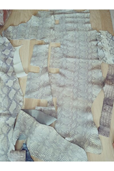 hoaryage Crazy Deri, Kalın Derisi Parçaları Karışık Ebatlarda, Çanta Cüzdanlık YARIM KİLO