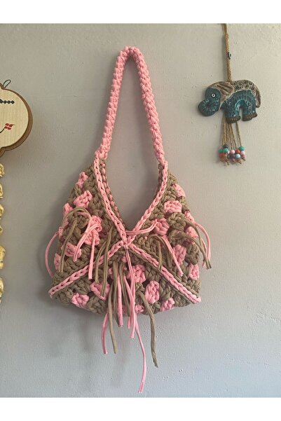 sudegurumi MOTİFLİ PENYE İP ÇANTA