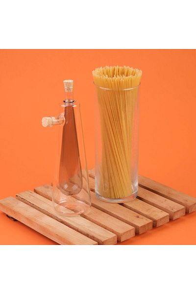 MATMEL Kitchen Borosilicate Glass Circle - Transparent - 400 ml