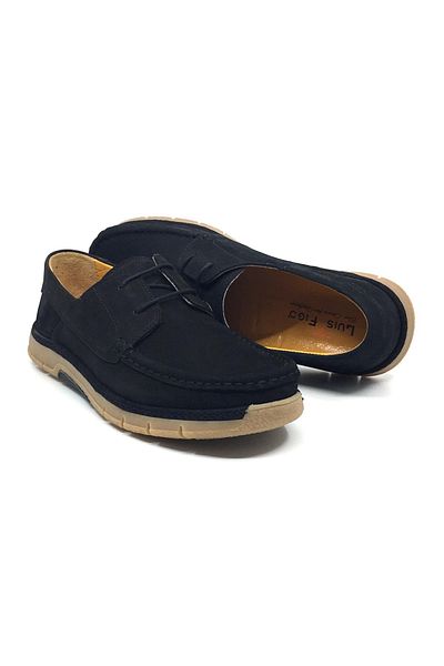Luis Figo 100% Leather Nubuck Men's Summer Comfortable Timber Rok Lace-Up Shoes New Season 40-44