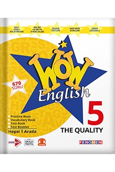 Fenomen Kitap 5. Sınıf Wow English The Quality Fenomen Okul / Kolektif / Feno...