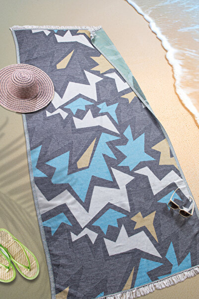 Befera Design Muslin Peshtemal Πετσέτα Μπάνιου Παραλίας 100% Βαμβακερή Γεωμετ...