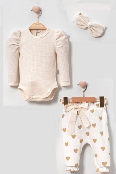 Cherub Baby Watermelon Sleeve Heart Baby Girl Set