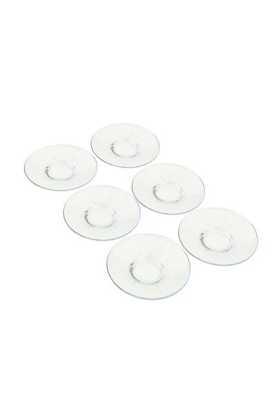 MATMEL Set of 6 Tea Plates - Transparent - 12 cm