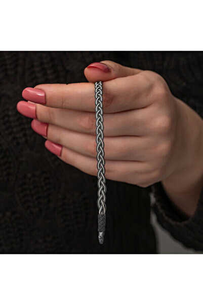 shop Örgü Kazaziye 925 Ayar Gümüş Bileklik
