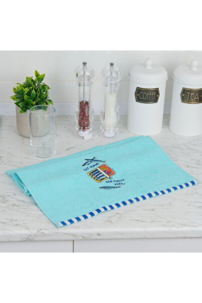 ASPARTAM منشفة مطبخ سوفت إيكان - أزرق - 40x66 سم