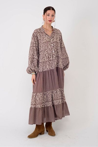ZTO Women's Sleeves Elastic Cotton Dress