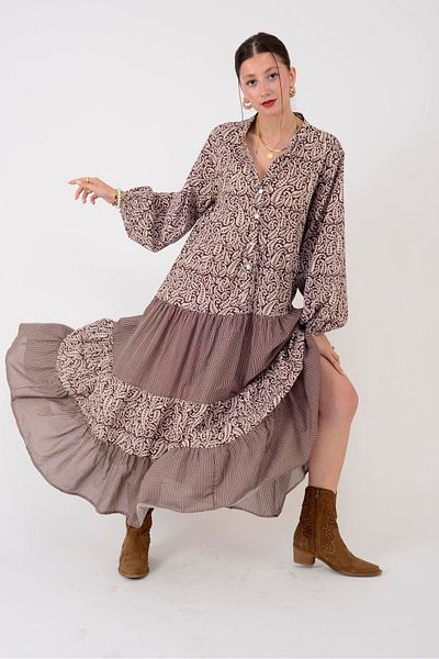 ZTO Women's Sleeves Elastic Cotton Dress