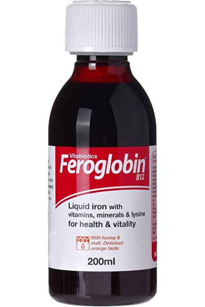 Vitabiotics مكمل غذائي شراب مع فيروجلوبين وفيتامين ب12 والحديد 200 مل