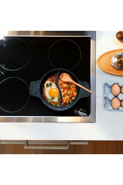 ASPARTAM Multipan Pan with Compartments - Gray - 22 cm
