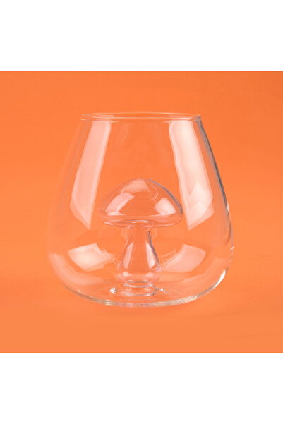 ASPARTAM Borosilicate Glass Soft Drink Glass with Kitchen Figure - Transparent / Pink - 510 ml